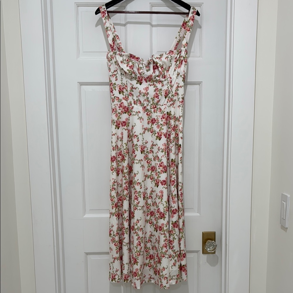 Rosebud Floral Midi Sundress